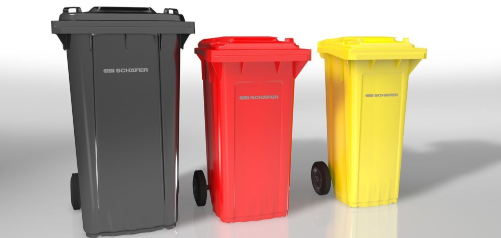 Gran contenedor de basuras de 240 litros