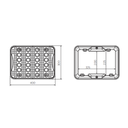 CUBETO DE RETENCIÓN PARA PEQUEÑOS RECIPIENTES DE POLIETILENO DE 10L CON REJILLA.