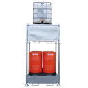 Cubeto de retención apilable, para 4 bidones 200 litros