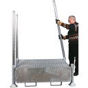 Cubeto de retención apilable, para 4 bidones 200 litros