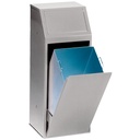 016.306.45_Papelera_Metalica_Economica_Para_Recogida_Selectiva_72_L_Servitrapo