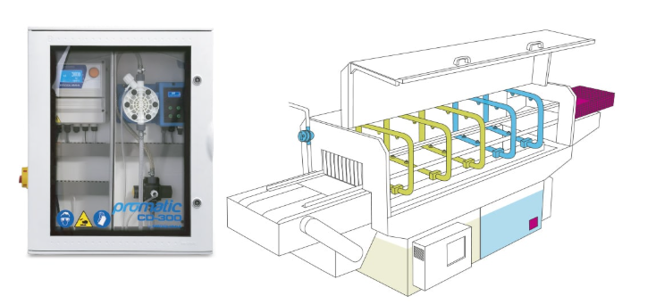 Equipo dosificador peristáltico por conductividad – Equipo profesional (PROMATIC)