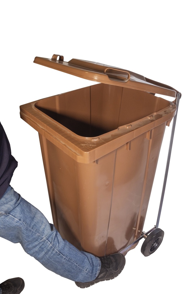 Apertura metálica para contenedor de basuras de 120 litros