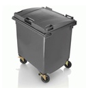 Gran contenedor de basura Schäfer 1100 litros tapa plana