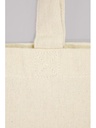 Bolsas de algodón superior, horizontal con asas largas y fuelle de 10 cm de 220 gr