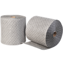 2 ROLLOS ABSORBENTES UNIVERSALES DE DOBLE ESPESOR SIN CAPAS DE REFUERZO, 41CM X 46M.
