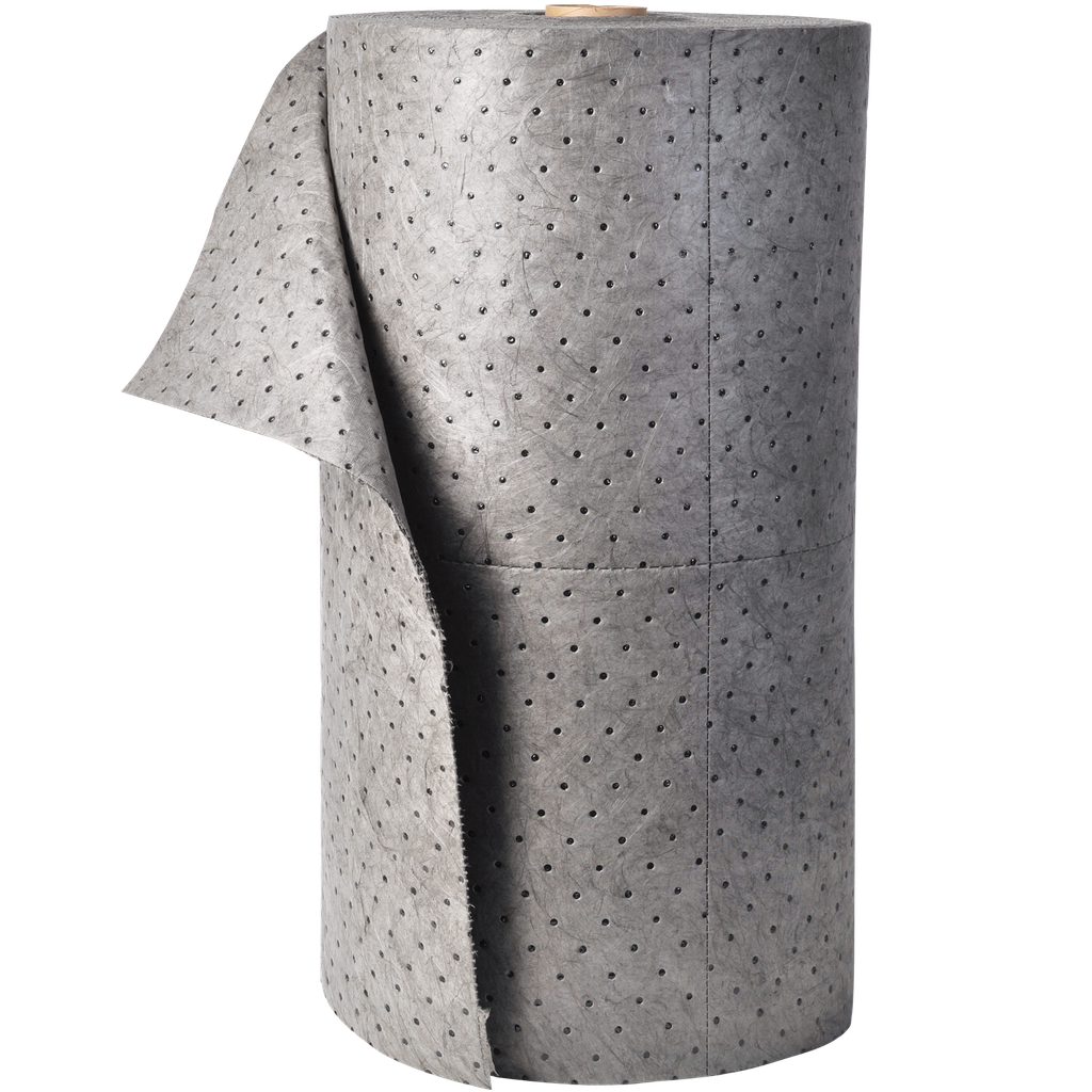 ROLLO ABSORBENTE UNIVERSAL DE DOBLE ESPESOR SIN CAPAS DE REFUERZO, 81CM X 46M.