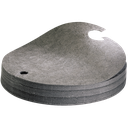 Lote De 25 Alfombras Absorbentes Universales Para La Parte Superior De Bidones De Ø56 Cm.