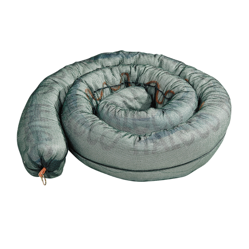 2 Barreras Absorbentes De Hidrocarburos Ø20 X 500 Cm De Fibra Pura De Pp.