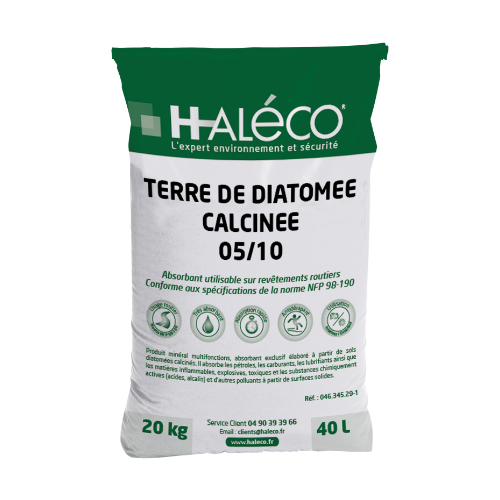 Saco De 20 Kg De Tierra De Diatomea Calcinada Absorbente Universal