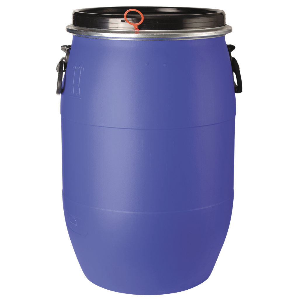 Kit Absorbente De Productos Químicos De 75 Litros En Bidón Homologado Azul.