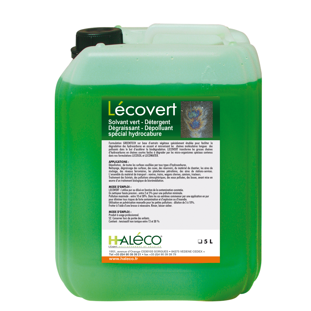 BIDÓN 5 LITROS DESENGRASANTE DESCONTAMINANTE PARA HIDROCARBUROS LÉCOVERT