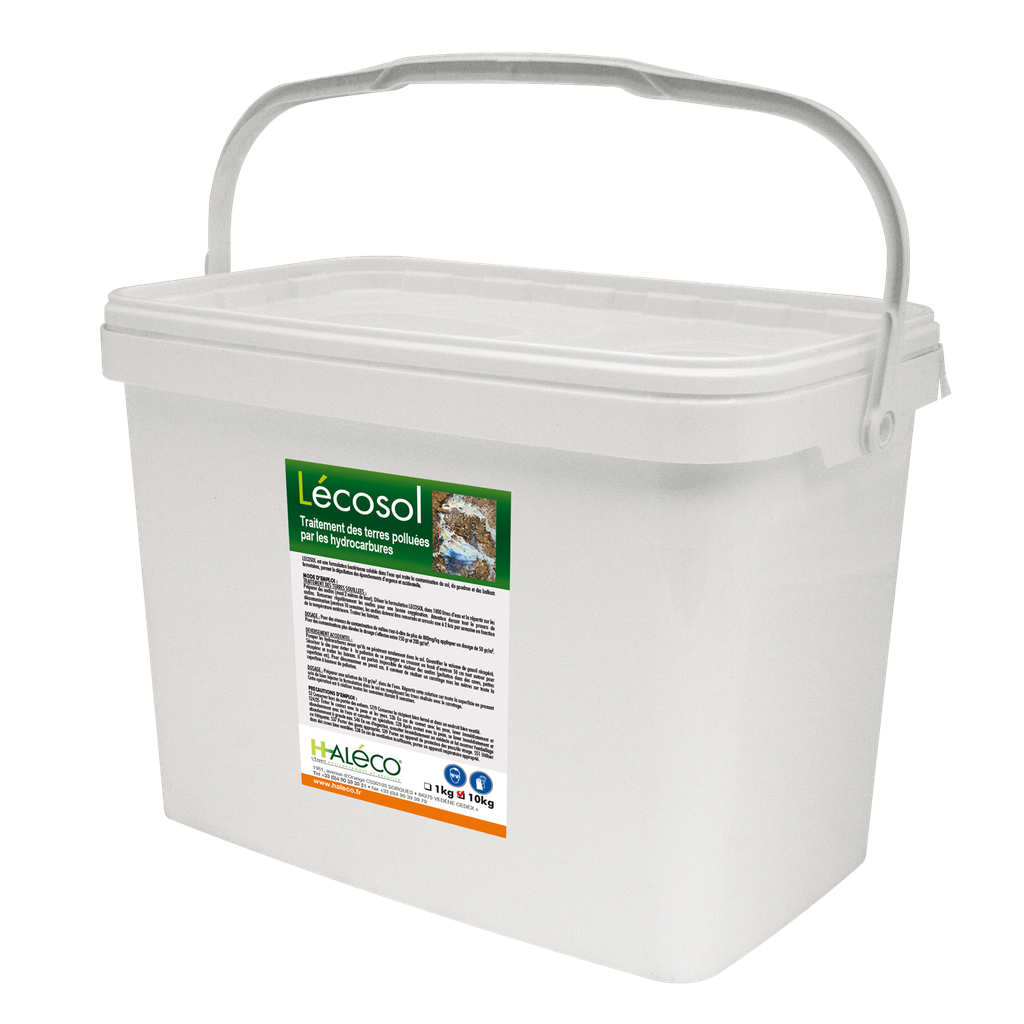 CUBO DE 10 KG DE DEGRADADOR BIOLÓGICO DE HIDROCARBUROS EN EL SUELO.