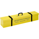 ESTUCHE DE TRANSPORTE Y ALMACENAMIENTO DE PLACAS DE OBTURACIÓN CON FIJACIÓN EN PARED.