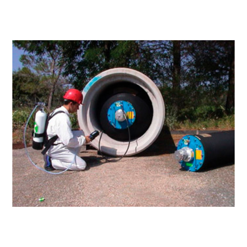 KIT DE INFLADO AUTÓNOMO PARA OBTURADORES CON BOTELLA DE 12 LITROS.