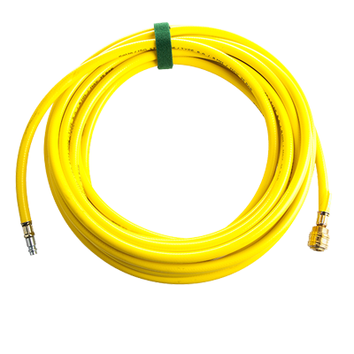 MANGUERA DE INFLADO AMARILLA, 10M DE LONGITUD Y CONEXIÓN RÁPIDA