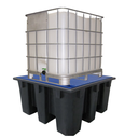 Cubeto de retención  1 GRG/IBC , 1100 litros. 138 cm x 128 cm x 100 cm