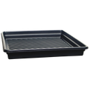 CUBETO DE RETENCIÓN PARA PEQUEÑOS RECIPIENTES DE POLIETILENO DE 102L SIN REJILLA.