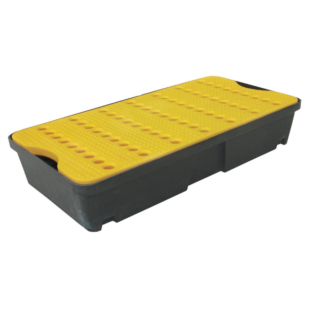 Cubeto De Retención Para Pequeños Recipientes De Polietileno De 30L Con Rejilla.