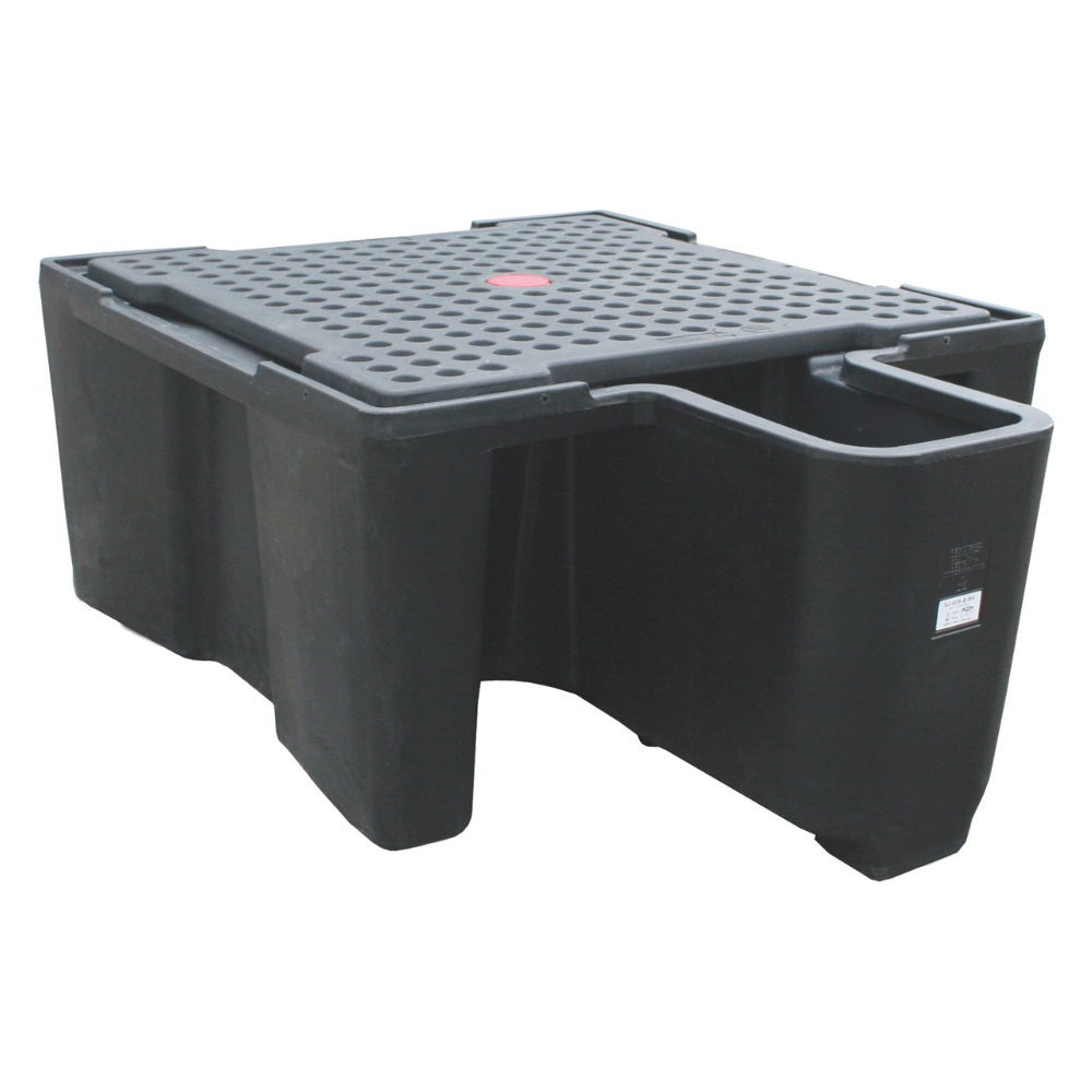 Cubeto De Retención De Polietileno De 1120L Con Trasiego Para 1 Ibc.