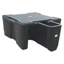 Cubeto De Retención De Polietileno De 1120L Con Trasiego Para 1 Ibc.