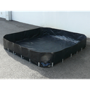 CUBETO FLEXIBLE DE 500L CON SOPORTES FIJOS.