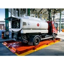 KIT DE CUBETO FLEXIBLE DE 22500L CON ESQUINAS PLEGABLES, CON ALFOMBRA Y BANDAS DE RODADURA.