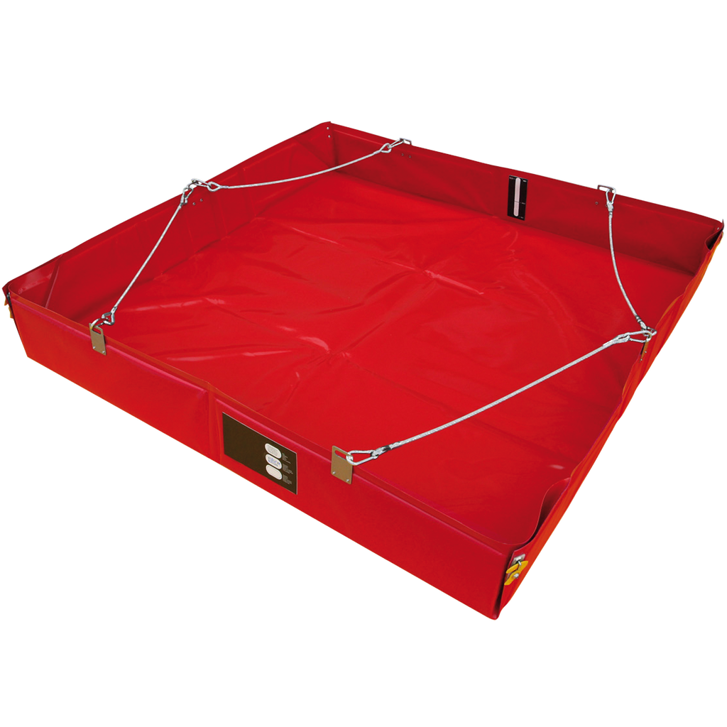 KIT DE RECOLECCIÓN/INTERVENCIÓN CON CUBETO FLEXIBLE PLEGABLE DE 450L CON REVESTIMIENTO