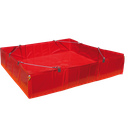 Cubeto Flexible De Descontaminación De 1600L Plegable Con Revestimiento.