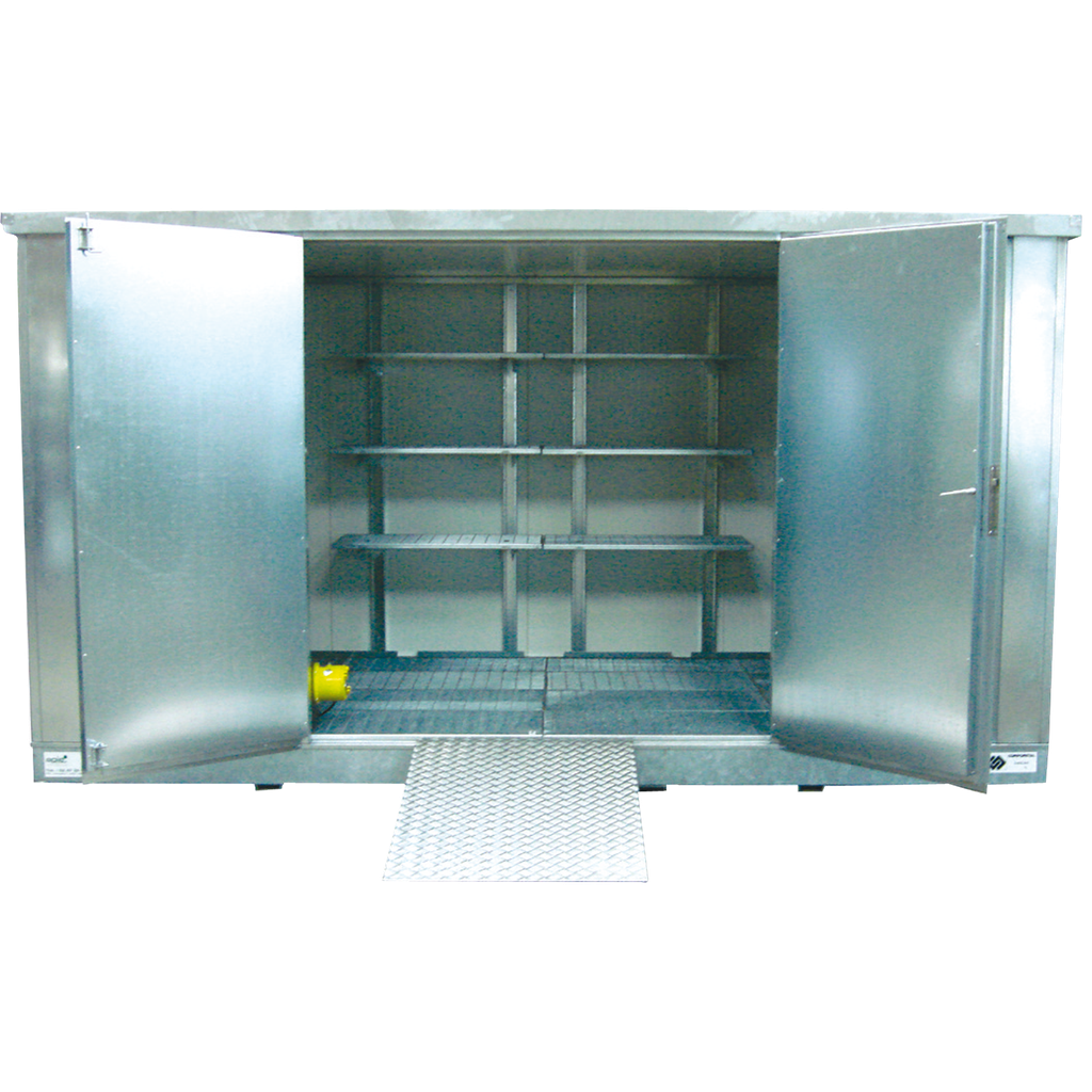 Bungalow De 6X2M Con Puertas Batientes En La Fachada.