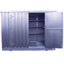 Bungalow Aislado De 3X2M Con Puertas Batientes En La Fachada.