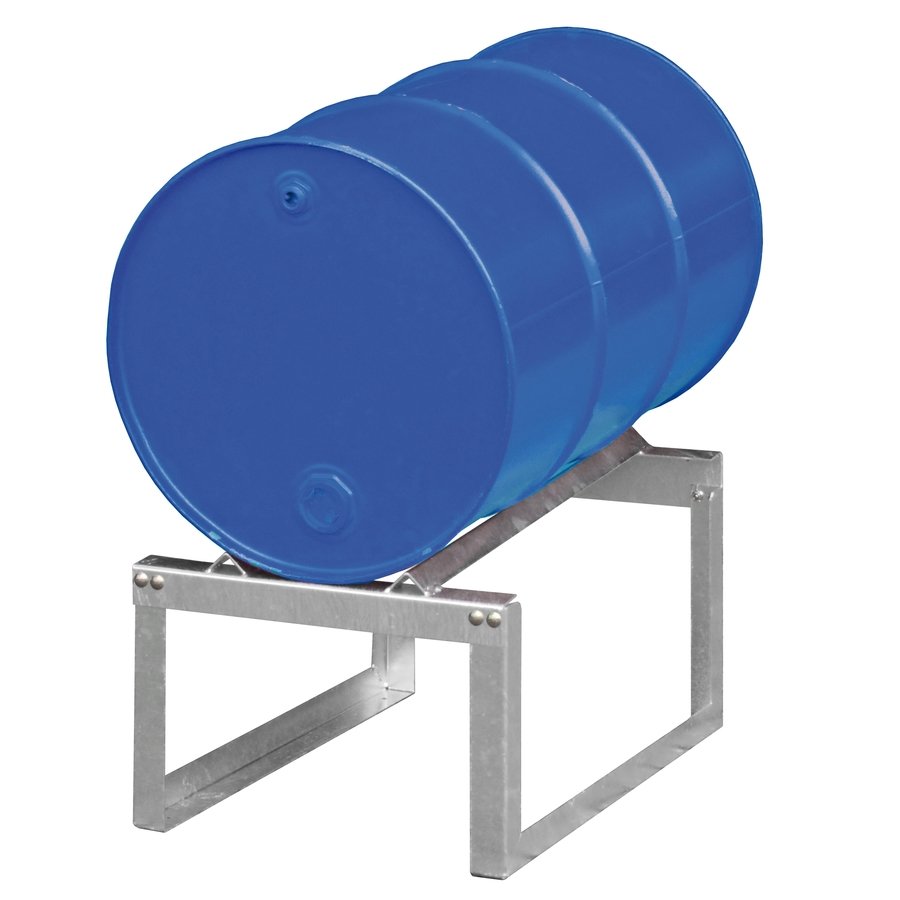 SOPORTE HORIZONTAL PARA BIDON REDONDO DE 200 LITROS