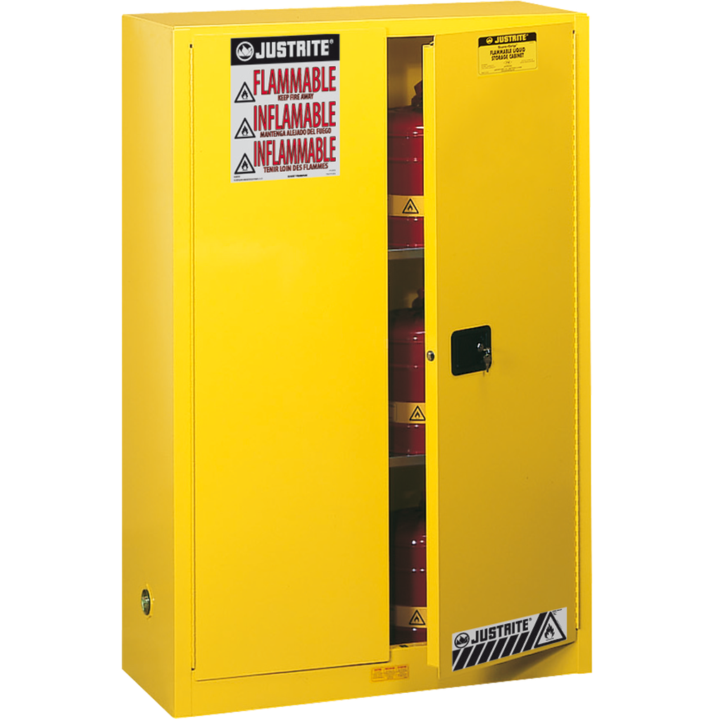 Armario De Seguridad Fm Automático Para Productos Inflamables, Con 2 Puertas De Altura.