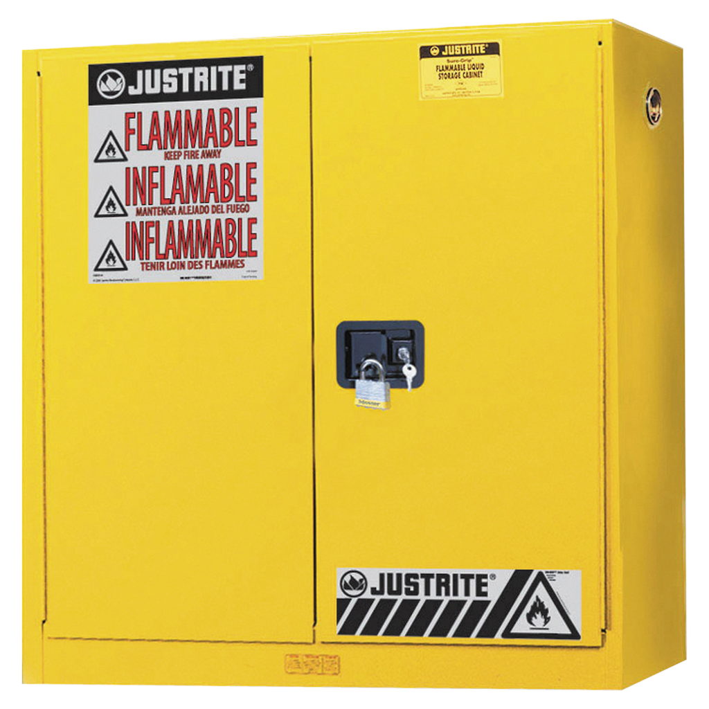 Armario De Seguridad Manual Fm Para Productos Inflamables, De Pared.