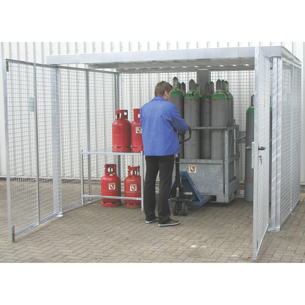 ESTRUCTURA METALICA PARA ALMACENAMIENTO DE BOTELLAS DE GAS