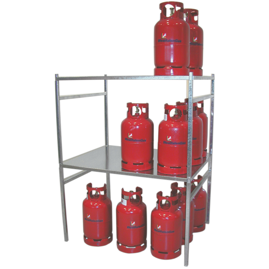 Estantería Apilable Para Botellas De Gas.