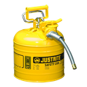 BIDÓN DE SEGURIDAD UNO CON CUBETO FLEXIBLE PARA LÍQUIDOS INFLAMABLES.