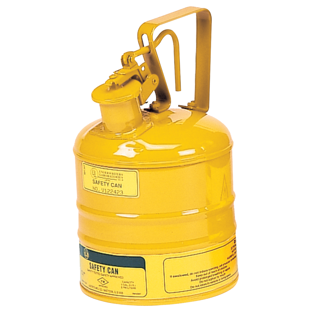 BIDÓN DE SEGURIDAD CON ASA DE GATILLO PARA LÍQUIDOS INFLAMABLES.