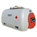 DEPÓSITO DE TRANSPORTE DE GASÓLEO DE 960L EN POLIETILENO, HOMOLOGADO ADR - EQUIPADO CON 12V, 45 L/MIN.
