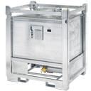 Depósito De Acero Galvanizado De Pared Simple Con Válvula De Drenaje, 1000 Litros.