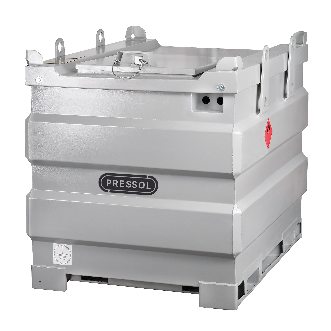 Depósito De Transporte Y Almacenamiento De Gasóleo De 1000L De Acero De Doble Pared, Homologado Adr - Equipado Con 4 Válvulas, 60L/Min.