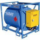 DEPÓSITO DE TRANSPORTE DE GASÓLEO DE ACERO EQUIPADO CON 620 L.