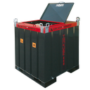 DEPÓSITO DE TRANSPORTE DE GASÓLEO DE ACERO DE DOBLE PARED TANKUBE EQUIPADO CON 440L, 12/24V.