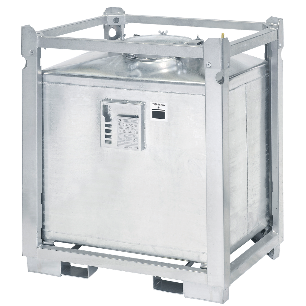 Tanque De Acero Galvanizado De Pared Simple, Capacidad De 445 Litros.