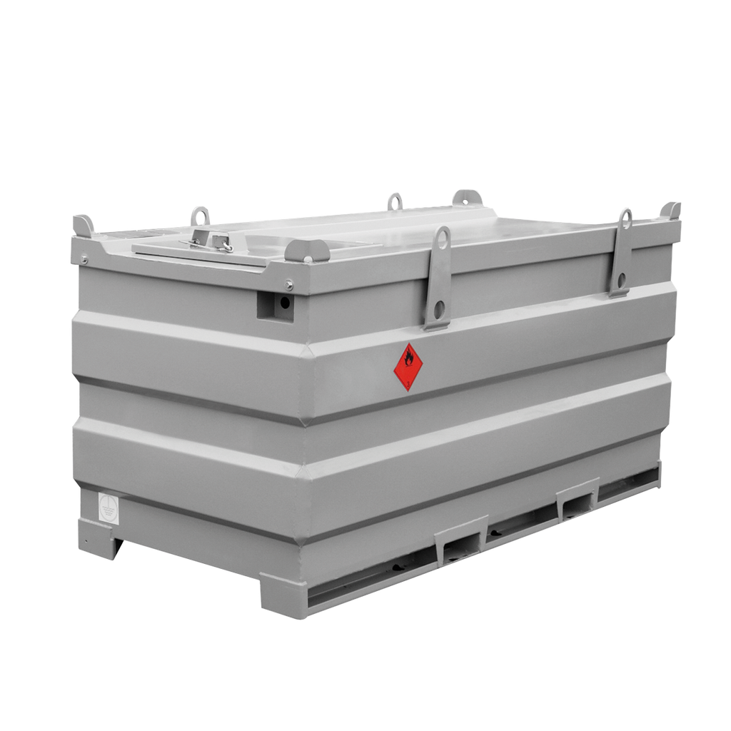 Depósito De Transporte Y Almacenamiento De Gasóleo De 3000L De Acero De Doble Pared, Homologado Adr - Equipado Con 24V, 60L/Min.