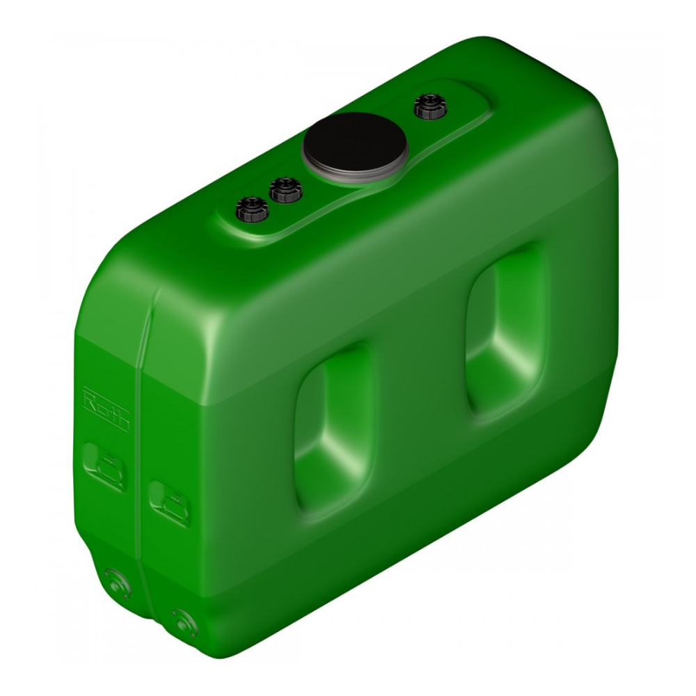 DEPÓSITO DE ALMACENAMIENTO DE LÍQUIDOS ALIMENTARIOS DE PARED SIMPLE DE POLIETILENO DE 2000L.