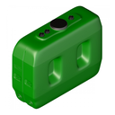 Depósito De Almacenamiento De Líquidos Alimentarios De Pared Simple De Polietileno De 2000L.