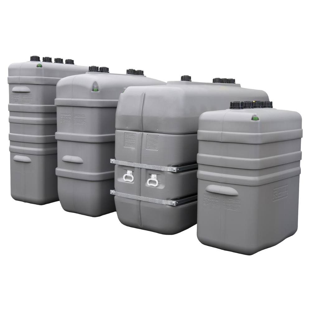 Depósito De Almacenamiento De Productos Contaminantes De Doble Pared De Polietileno, 2000 Litros.