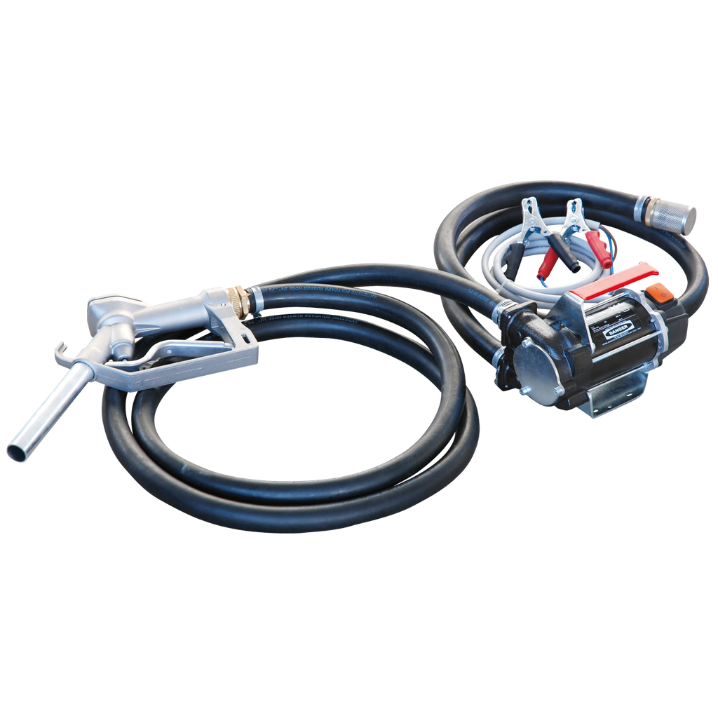 KIT DE TRANSFERENCIA DE GASÓLEO BATTERY KIT 3000® 24V, 40 L/MIN CON PISTOLA MANUAL.