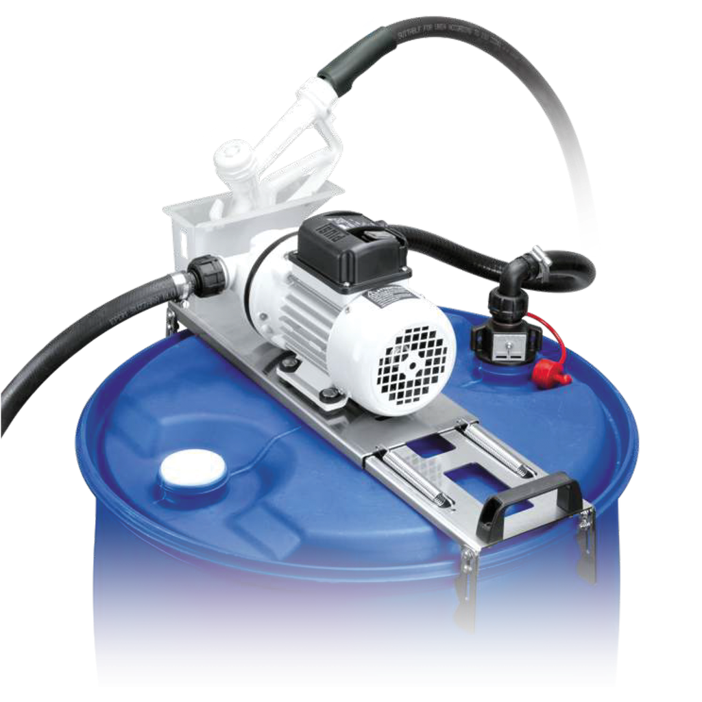 KIT DE TRANSFERENCIA ADBLUE® SUZZARABLUE DRUM® 230V, 32 L/MIN CON PISTOLA MANUAL PARA BIDÓN.